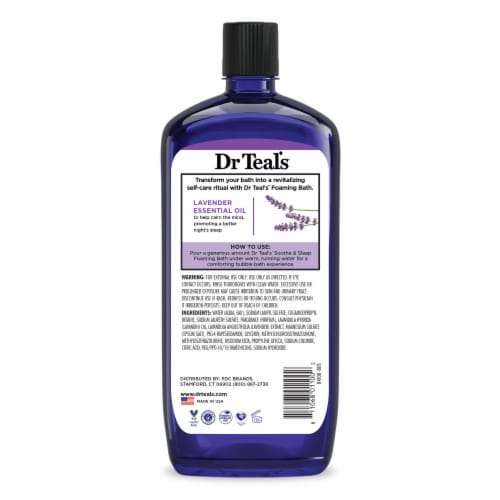 Dr Teal's® Soothe & Sleep Lavender Epsom Salt Foaming Bath Perspective: back