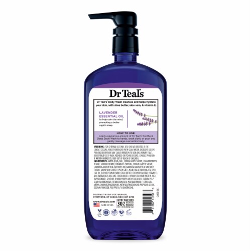 Dr Teal's® Soothe & Sleep Body Wash with Pure Epsom Salt & Lavender Perspective: back
