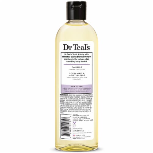 Dr Teal's® Lavender Moisturizing Bath & Body Oil Perspective: back