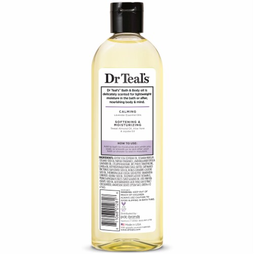 Dr Teal's® Lavender Moisturizing Bath & Body Oil Perspective: back