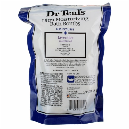Dr Teal's® Soothing Lavender Ultra Moisturizing Bath Bombs Perspective: back