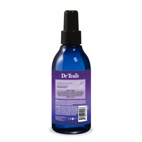 Dr Teal's® Calm Blend Melatonin Lavender & Chamomile Sleep Spray Perspective: back