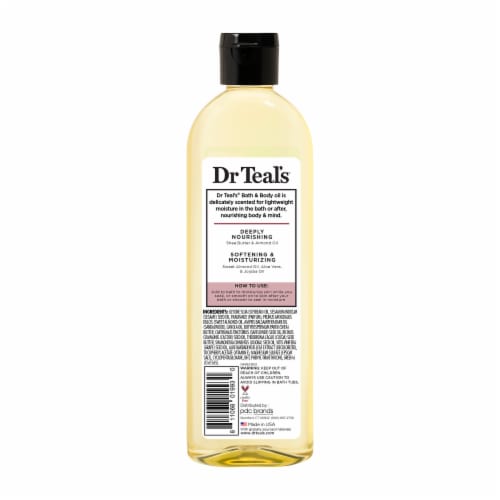 Dr. Teal's® Moisturizing Shea Butter Bath & Body Oil Perspective: back