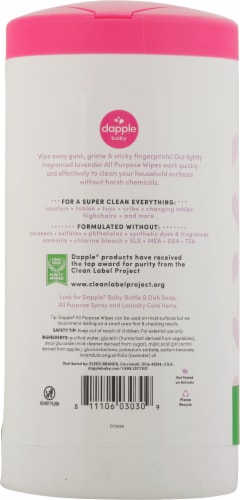 Dapple® Lavender All Purpose Wipes Perspective: back