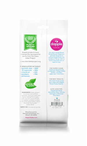 Dapple Plant Based Breast Pump Wipes Perspective: back