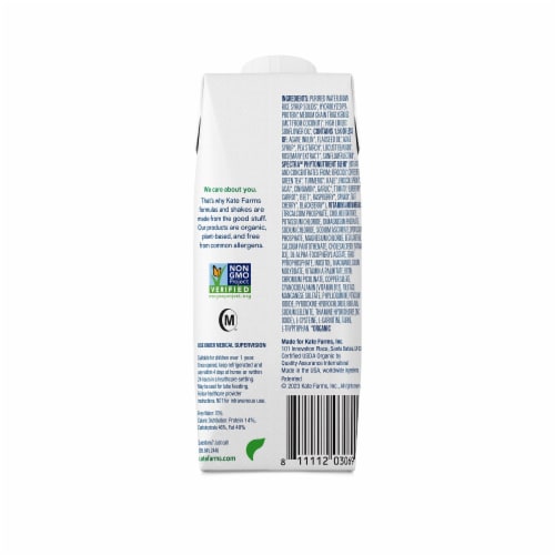 Kate Farms Pediatric Peptide 1.5 Pediatric Oral Supplement Plain 8.45 oz Carton 12 Ct Perspective: back