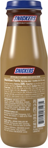 Victor Allen's Snickers™ Iced Coffee Bottle Perspective: back
