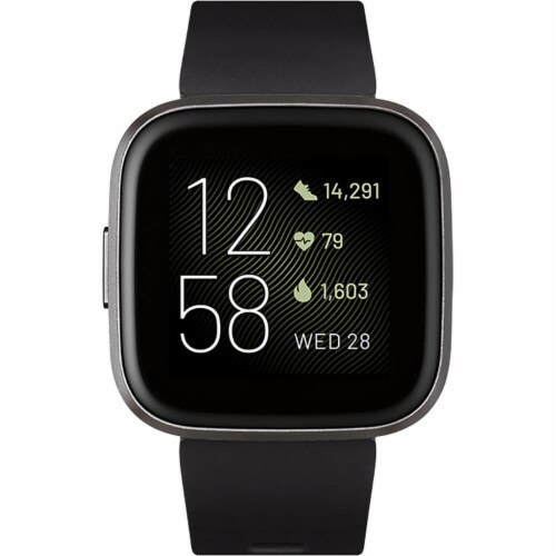Fitbit Versa 2 Smart Watch - Carbon Aluminum Perspective: back