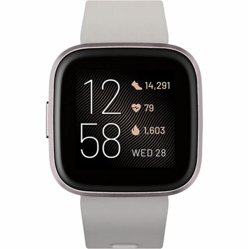 Fitbit Versa 2 Activity Tracker Stone Mist Gray 1 ct Metro Market