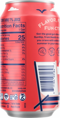 Health-Ade® SunSip™ Strawberry Vanilla Soda Can Perspective: back