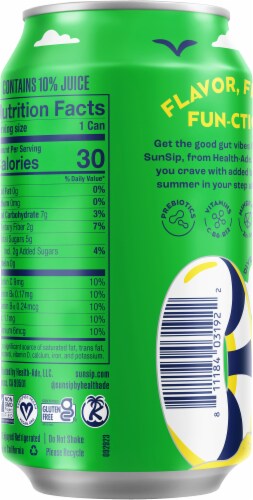 Health-Ade® SunSip™ Lemon Lime Soda Can Perspective: back