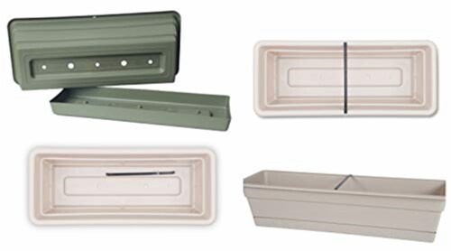 Bloem 30in Dura Cotta Window Box Terra Cotta DCBT30-46 Perspective: back