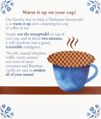 Daelman's® Chocolate Stroopwafels Waffle Cookies Perspective: back