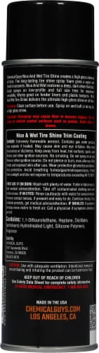 Chemical Guys Nice & Wet Tire Shine Trim Coating Spray Shine Protectant Perspective: back