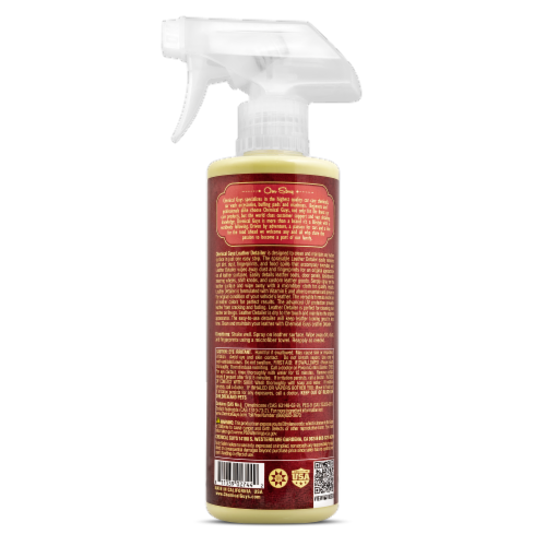Chemical Guys Leather Quick Detailer Cleans Restores Protects Perspective: back