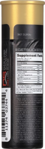 Bucked Up Buck Shot Blood Raz High-Powered Energy Shot Perspective: back