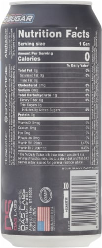 Bucked Up Sour Bucks Energy Drink Perspective: back