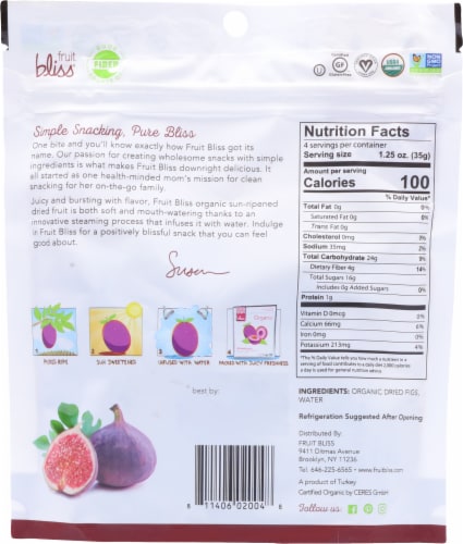 Fruit Bliss® Organic Turkish Figs Perspective: back