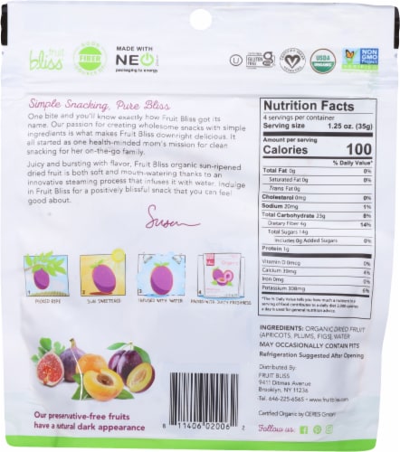 Fruit Bliss® Organic Fruit Medley Perspective: back