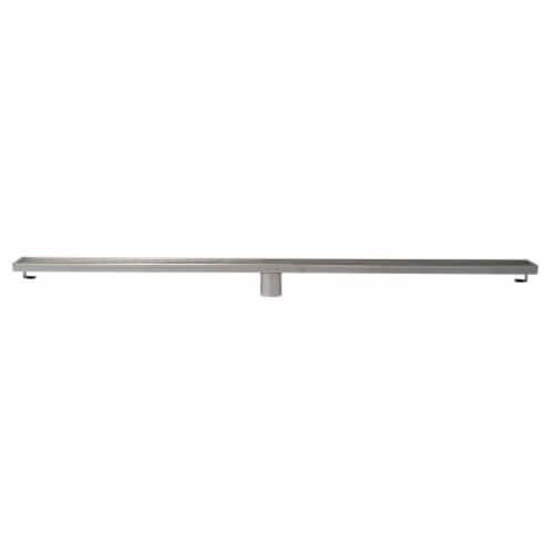 ALFI brand ABLD47D 47  Stainless Steel Linear Shower Drain with Groove Lines Perspective: back