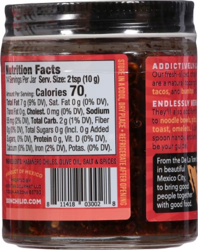 Don Chilio® Habanero Chili Crisps™ Perspective: back