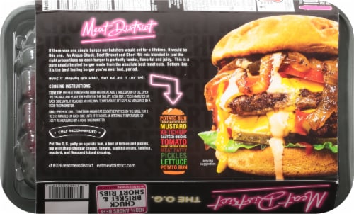 Meat District The O.G.Beef Patties 4 Count Perspective: back