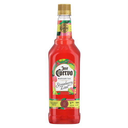 Jose Cuervo® Authentic Margarita Strawberry Lime Prepared Cocktails Ready To Serve Perspective: back