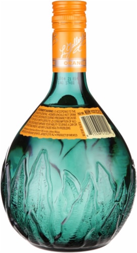 Agavero Orange Tequila Liqueur Perspective: back