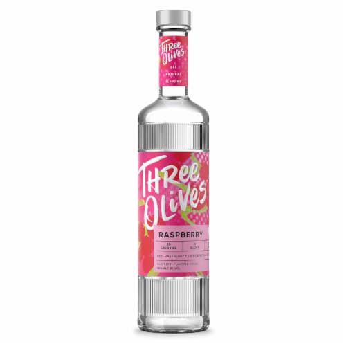 Three Olives Vodka Raspberry Perspective: back