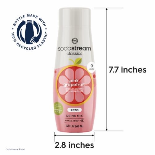 SodaStream® Pink Grapefruit Zero Sugar Drink Mix Perspective: back