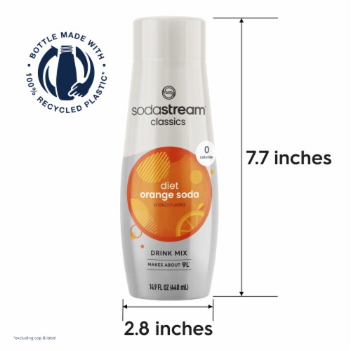 SodaStream® Diet Orange Drink Mix Perspective: back