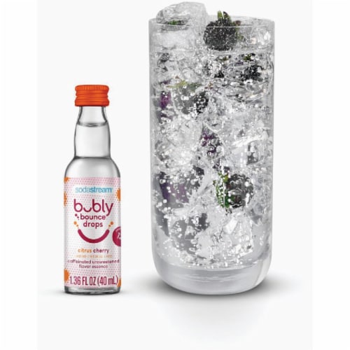 SodaStream® Bubly Bounce™ Citrus Cherry Carbonated Drink Drops Perspective: back