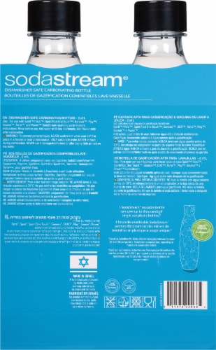 Soda Stream® Dishwasher Safe Carb Bottle - Black Perspective: back