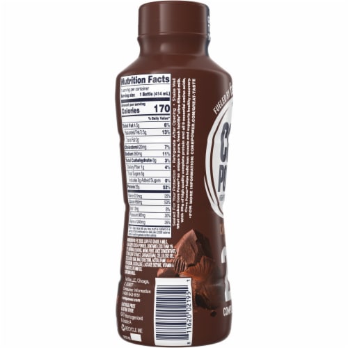 Core Power Chocolate Protein Shake Perspective: back