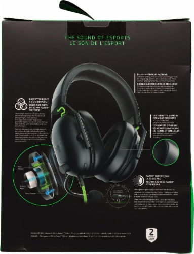 Razer BlackShark V2 X Multi-Platform Wired Esports Headset Perspective: back