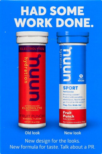 Nuun® Hydration Fruit Punch Flavor Electrolyte Tablets Perspective: back