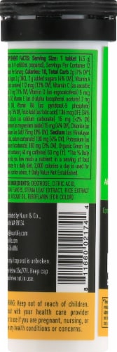 Nuun Hydration + Caffeine Ginger Lemonade Effervescent Vitamin Supplement Tablets Perspective: back