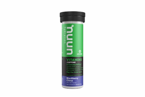 Nuun Hydration + Caffeine Blackberry Citrus Effervescent Vitamin Supplement Tablets Perspective: back