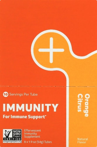 NUUN Hydration Orange Citrus Immunity Drink Tablets Perspective: back