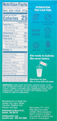 Nuun® Instant Strawberry Lemonade Electrolyte Drink Mix Stick Packs Perspective: back