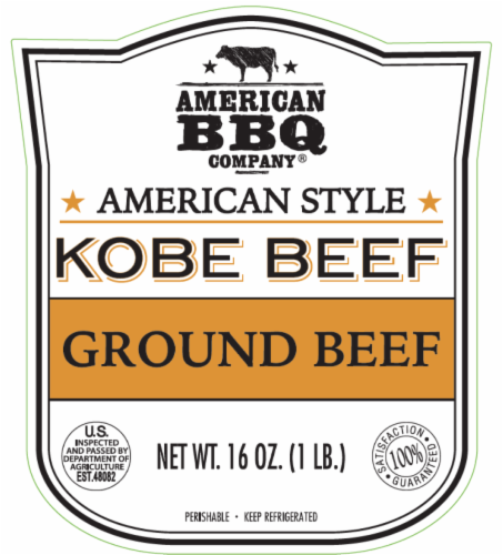 American BBQ Company Kobe Ground Beef Perspective: back