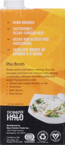 Ocean's Halo Pho Broth - 32 Fluid Ounce Perspective: back
