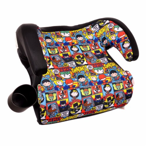 KidsEmbrace KE-4801JLC DC Comics Justice League Chibi Backless Booster Car Seat Perspective: back