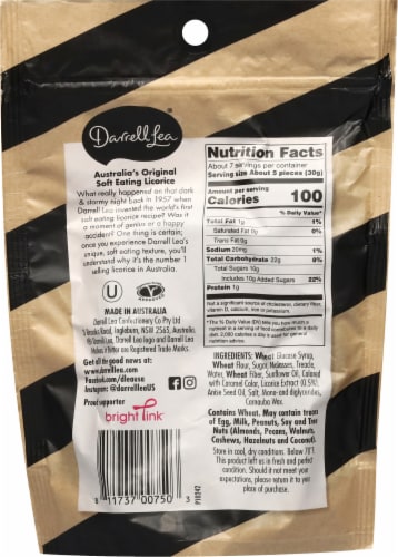 Darrell Lea® Soft Australian Black Licorice Perspective: back