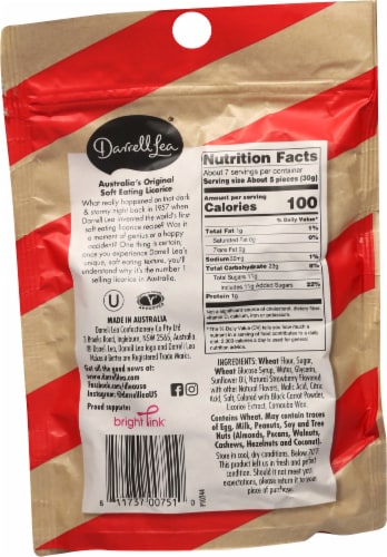 Darrell Lea® Soft Australian Strawberry Flavored Liquorice Perspective: back