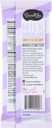 Darrell Lea Milk Chocolate Bar Perspective: back