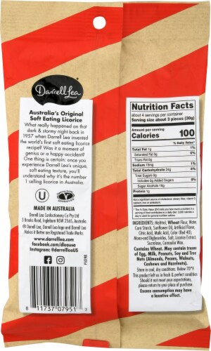 Darrell Lea Sugar Free Strawberry Soft Australian Licorice Perspective: back