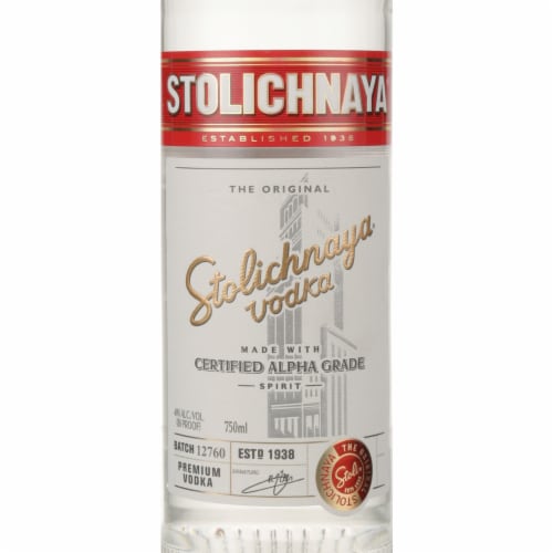 Stolichnaya Vodka Perspective: back