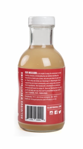 Glory Bucha Blood Orange Ginger Kombucha Perspective: back
