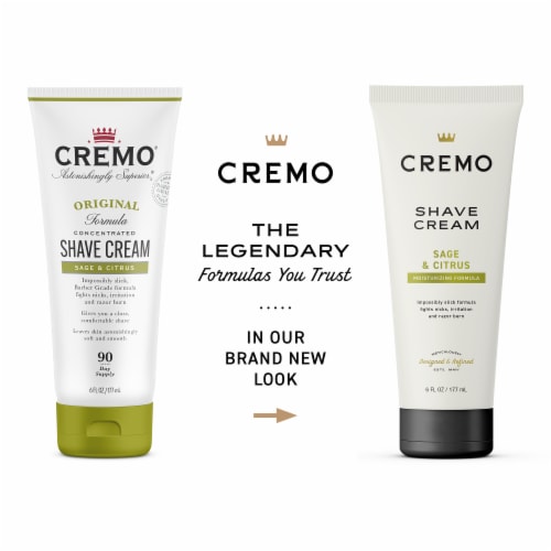 Cremo® Sage & Citrus Shave Cream Perspective: back